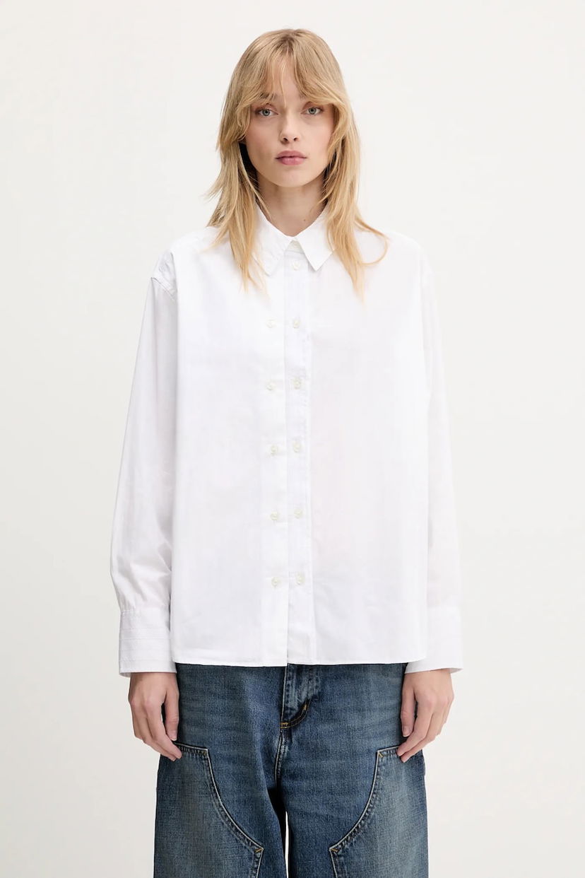 Сорочка Samsoe Samsoe Samsoe Samsoe Salasa Relaxed Fit Shirt білий | F25100006