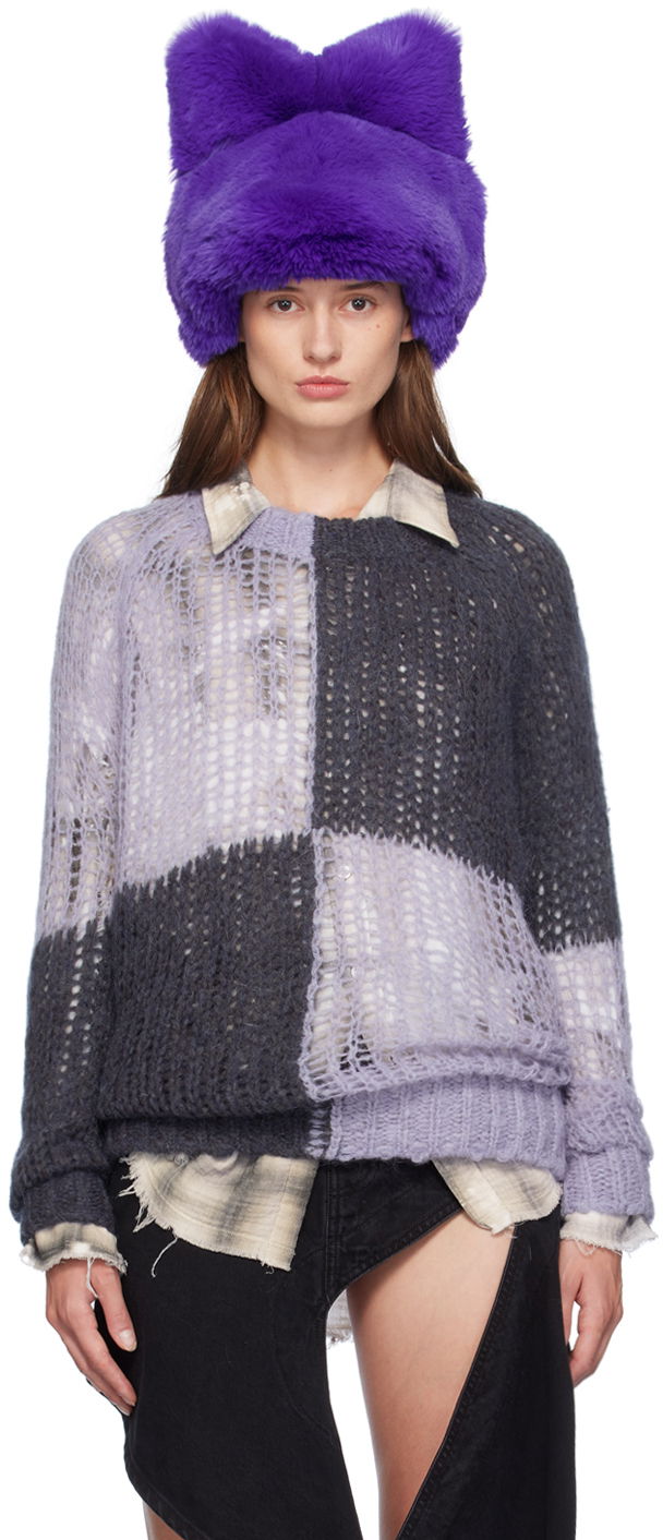 Cветр Acne Studios Loose Sweater Фіолетовий | A60543-