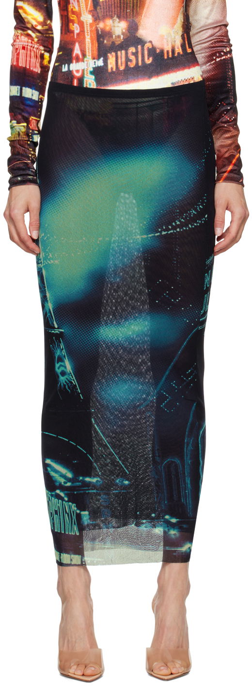 Спідниця Jean Paul Gaultier Jean Paul Gaultier 'The Pigalle' Print Maxi Skirt Різнокольоровий | 24/30-F-JU119-T552-59560100