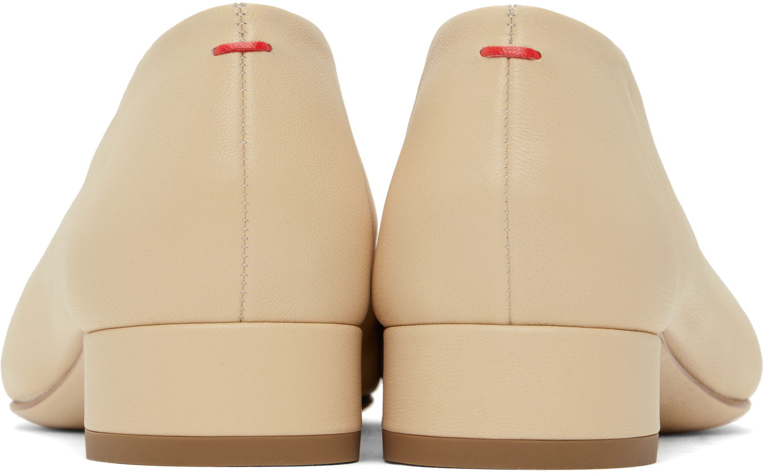 Одяг Aeyde Aeyde Delia Leather Ballerina Flats бежевий | A11-FL-GLVR25BL18-FW24-957-007, 1