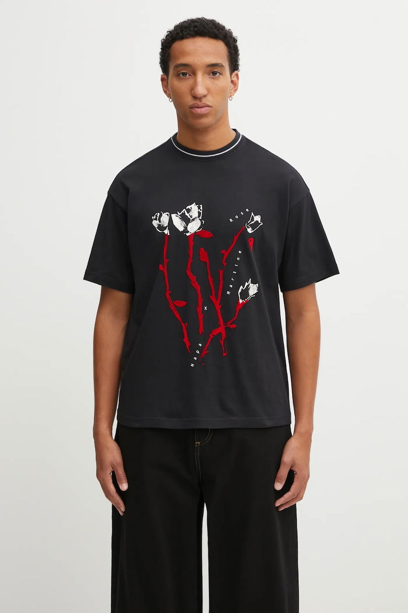 Футболка Napapijri T-Shirt Napapijri x Martine Rose Rose Print чорний | NP0A4I569411