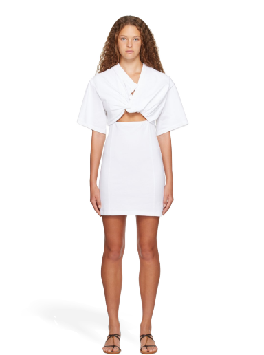 Футболка Jacquemus Le Chouchou 'La Robe T-Shirt Bahia' Mini Dress білий | 23H233DR088-2003
