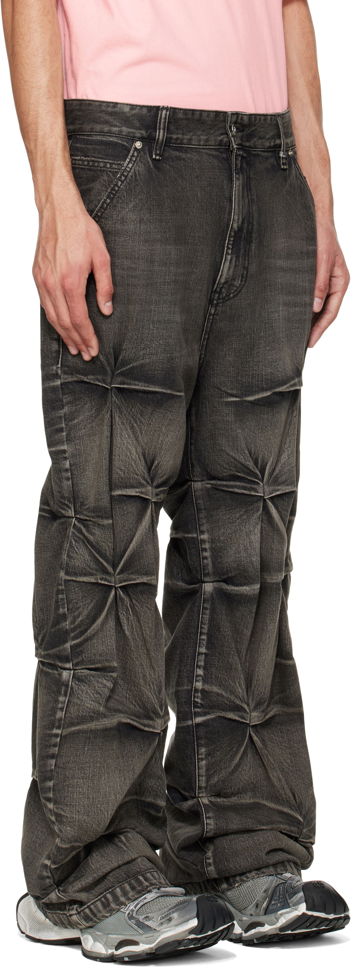 Джинси We11done We11done Wrinkled Jeans чорний | WD-DP1-25-365-M-BK, 1