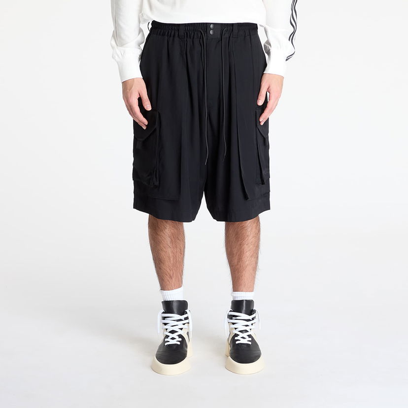 Шорти Y-3 Y-3 Rayon Twill Cargo Shorts чорний | JD1482