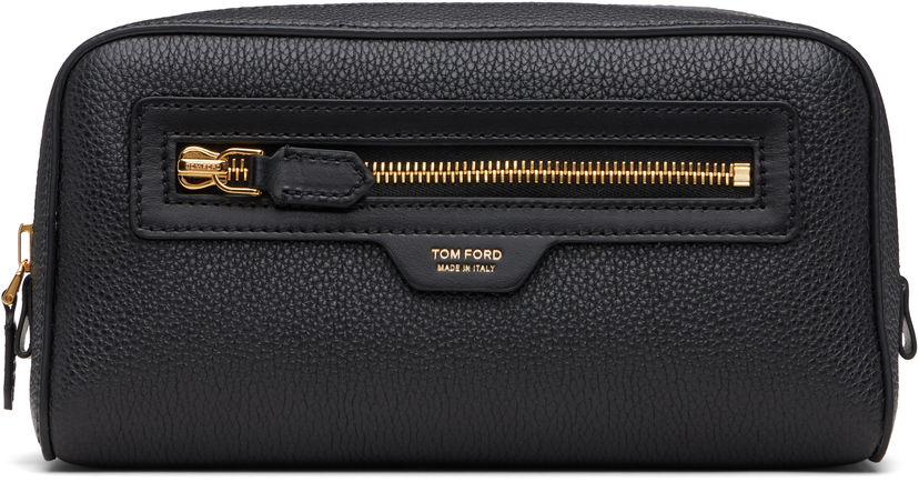 Дорожня сумка Tom Ford Tom Ford Grain Leather Wash Pouch чорний | Y0356-LCL213G