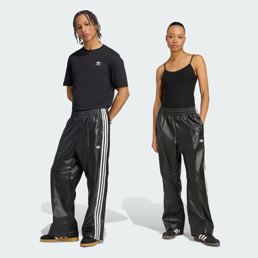 Спортивні штани adidas Performance Jeremy Scott Faux Leather Wide Pants чорний | JY2015