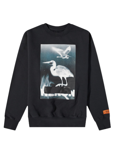 Світшоти HERON PRESTON Censored Heron Crew Neck Sweat чорний | HMBA020S23JER0021001