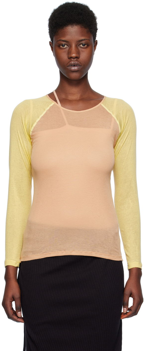Футболка Baserange Gene Long Sleeve T-Shirt Рожевий | TOGN-CG-SP24