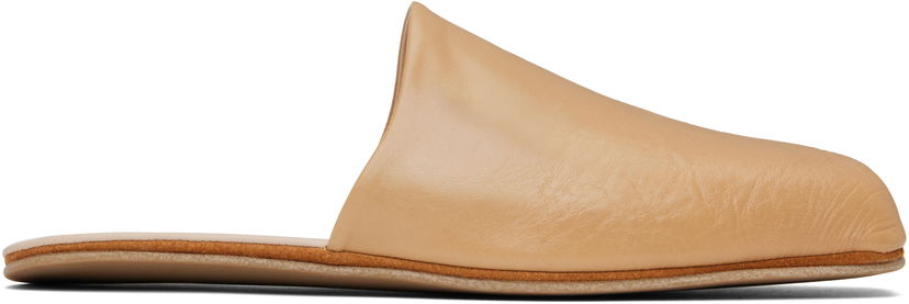 Одяг OUR LEGACY OUR LEGACY Cigarr Leather Slippers бежевий | A2257CSB