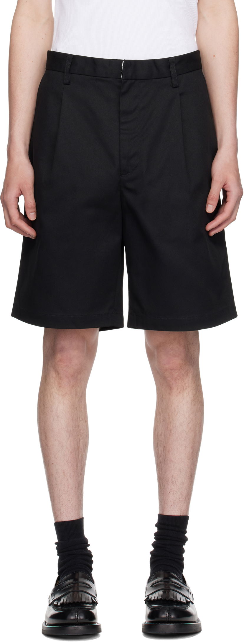 Шорти WACKO MARIA WACKO MARIA x Dickies Edition Pleated Shorts чорний | 25SS-WMP-DC02