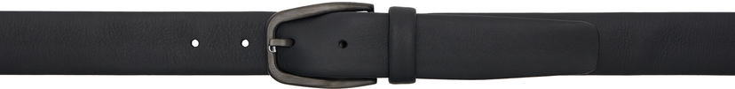 Ремені ZEGNA Leather Belt чорний | LHACQ-B021ZZ