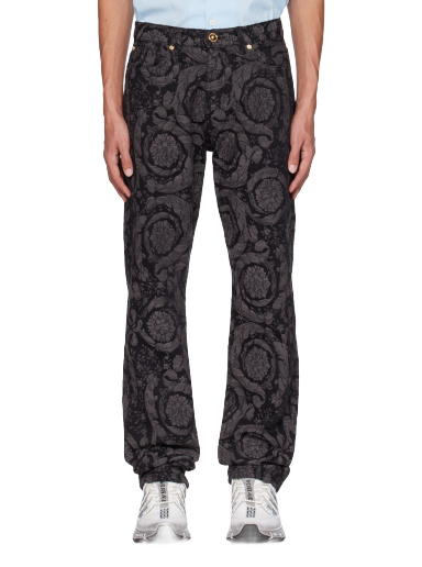 Джинси Versace Barocco чорний | 1007837_1A07719