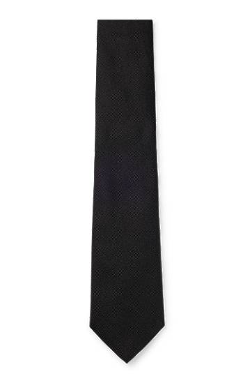 Ремені BOSS Formal Silk Jacquard Tie чорний | 50480283