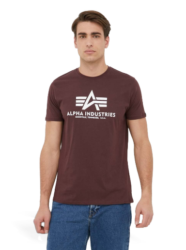 Футболка Alpha Industries Logo Tee Коричневий | 100501.21