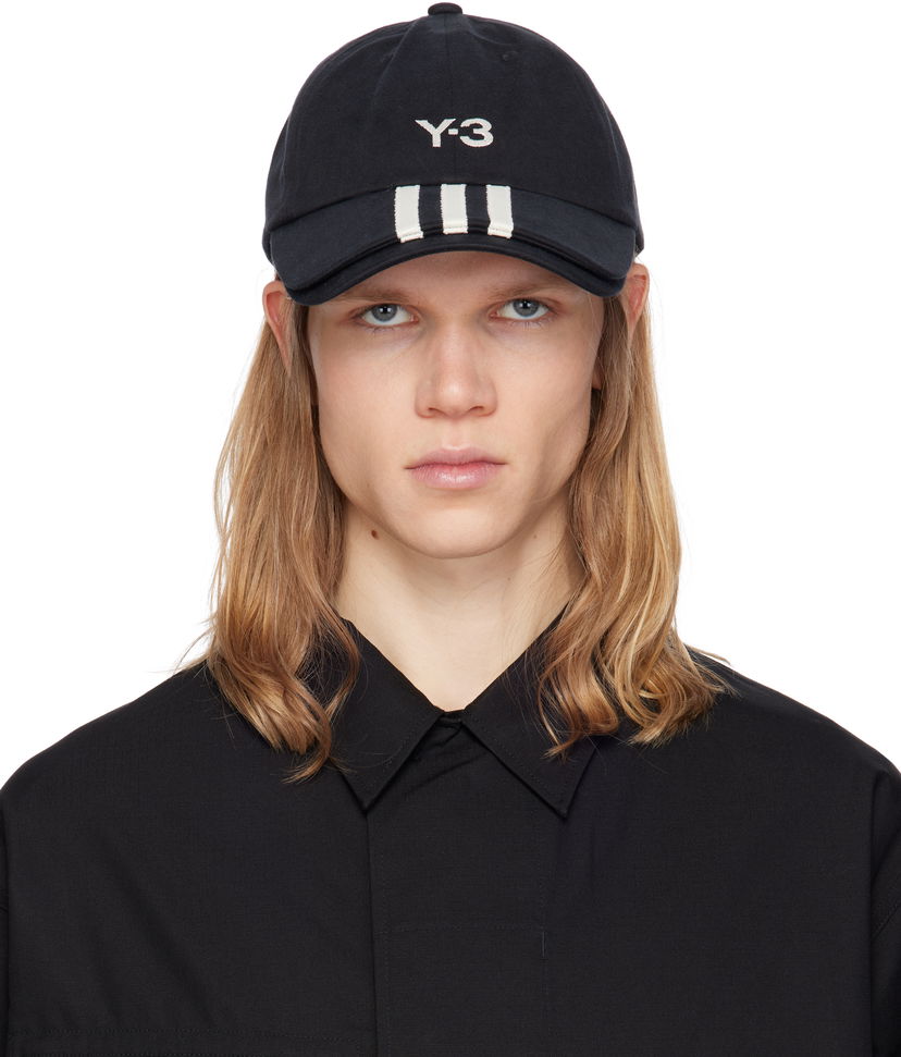 Кепка Y-3 Y-3 3-Stripes Baseball Cap чорний | JN7183