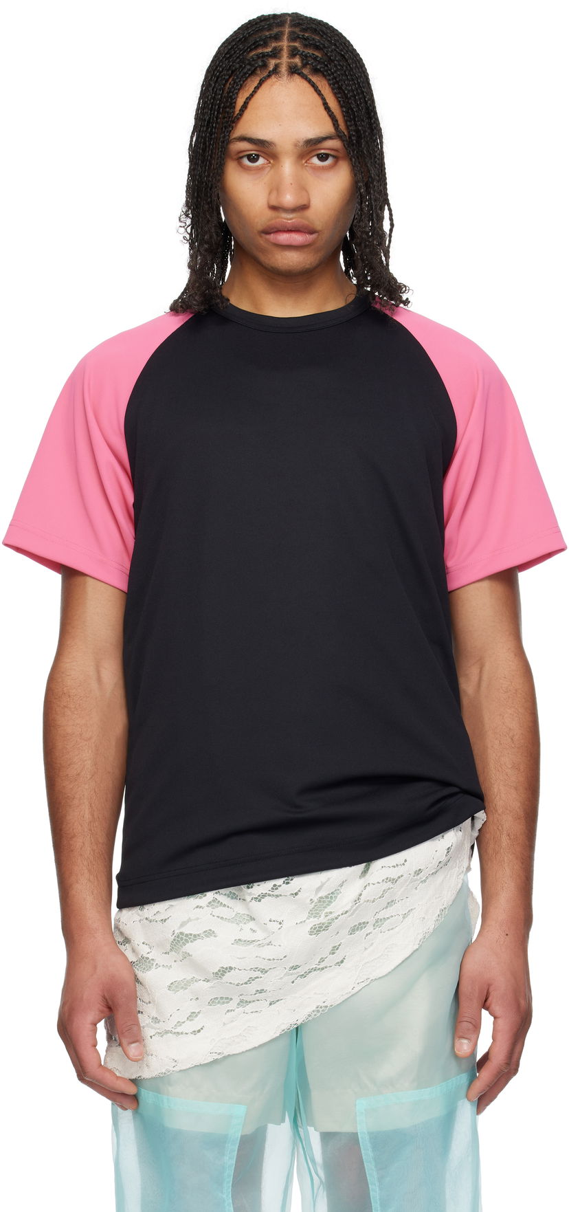Футболка Comme des Garçons Homme Plus Honeycomb T-Shirt чорний | PO-T009-051