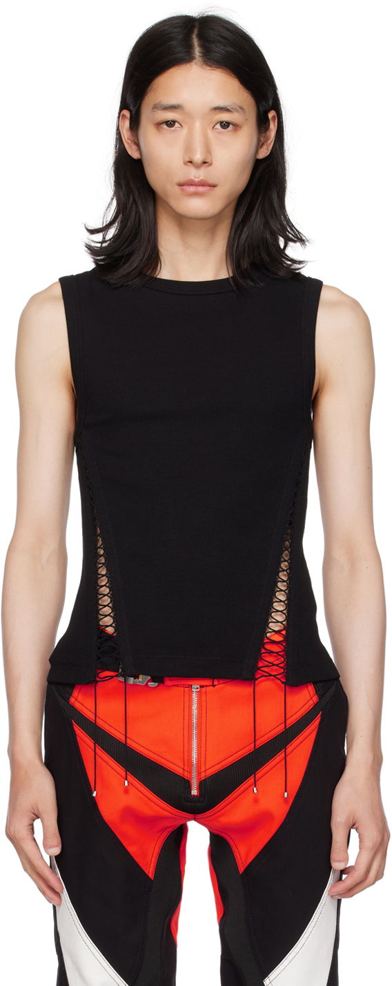 Безрукавка Dion Lee Dion Lee Picot Lace Tank Top чорний | C3149P23
