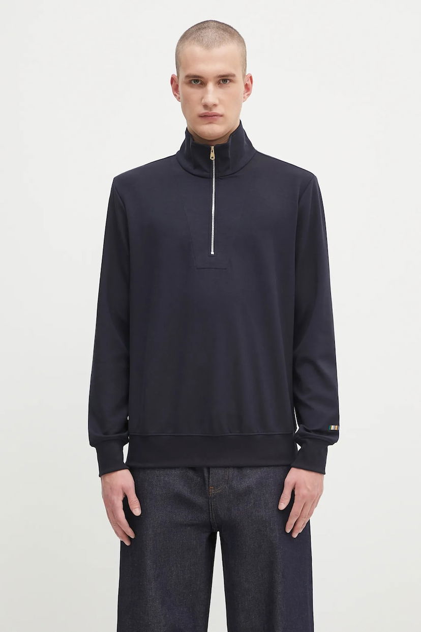 Світшоти Paul Smith Paul Smith Half Zip Sweatshirt темно-синій | M1R.631Z.TP4724