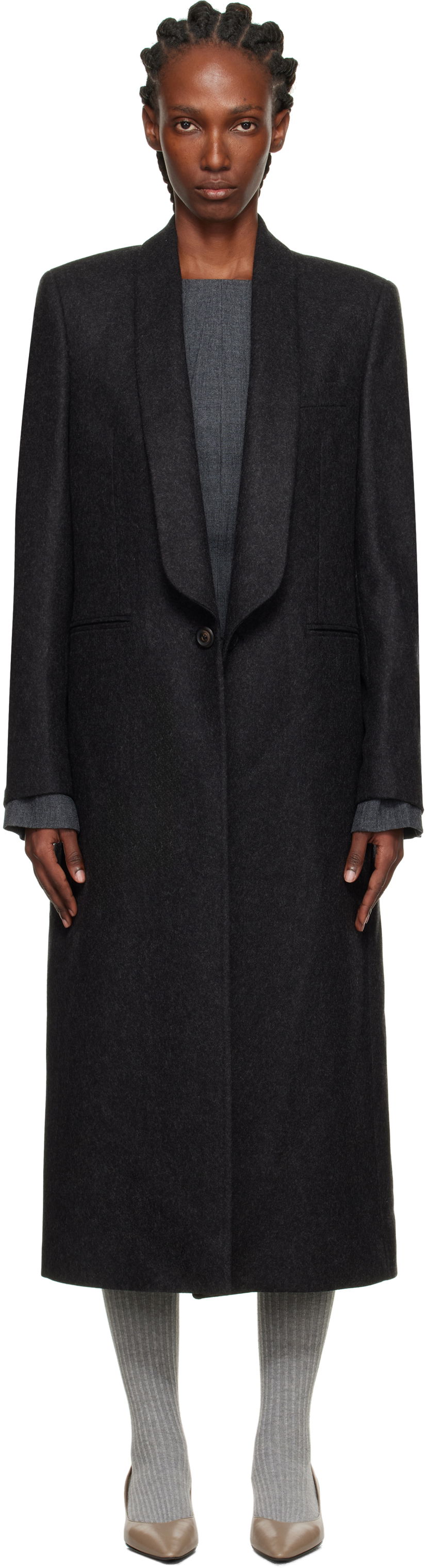 Пальто OUR LEGACY OUR LEGACY Supper Coat чорний | W4251SG