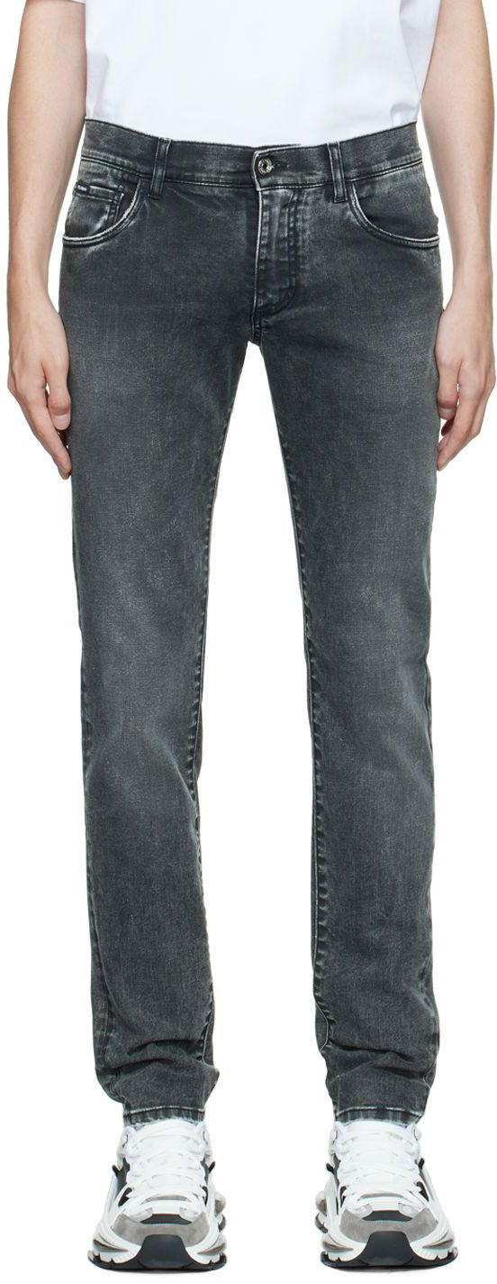 Джинси Dolce & Gabbana Gray Skinny Jeans Сірий | GY07LDG8CO7