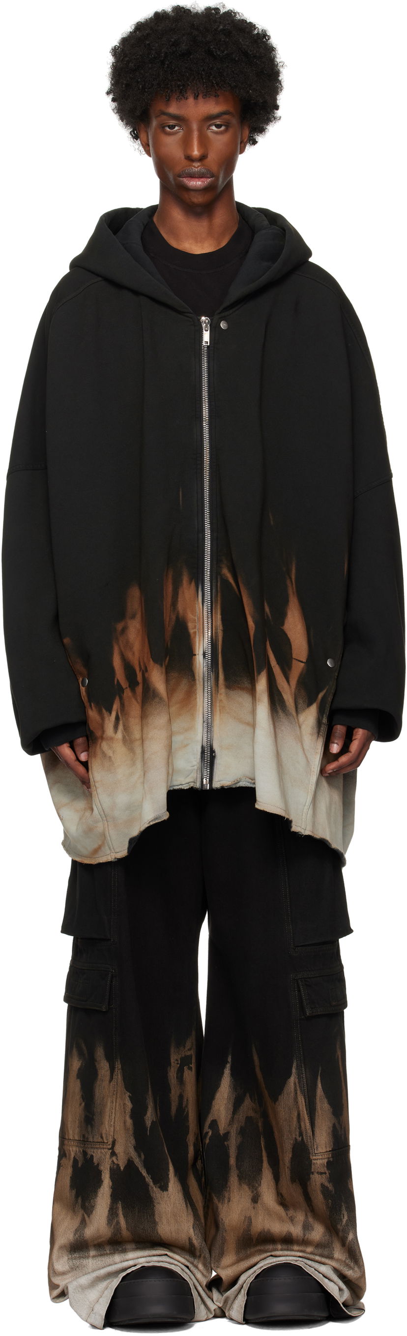 Світшоти Rick Owens Jumbo Sun Hoodie чорний | DU02D2278 FSUN