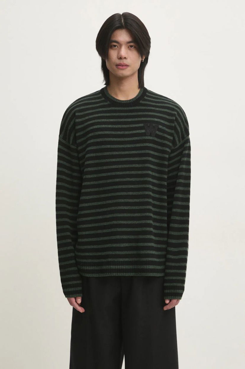 Cветр WOOD WOOD Wood Wood Tya Striped Oversized Jumper чорний | 10315502.4159