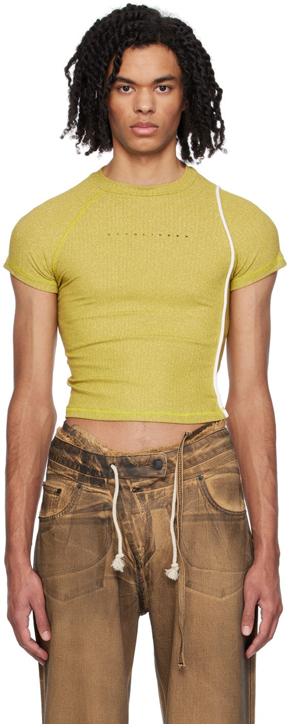 Кроп-топи Ottolinger Ottolinger Cropped T-Shirt Жовтий | 407203