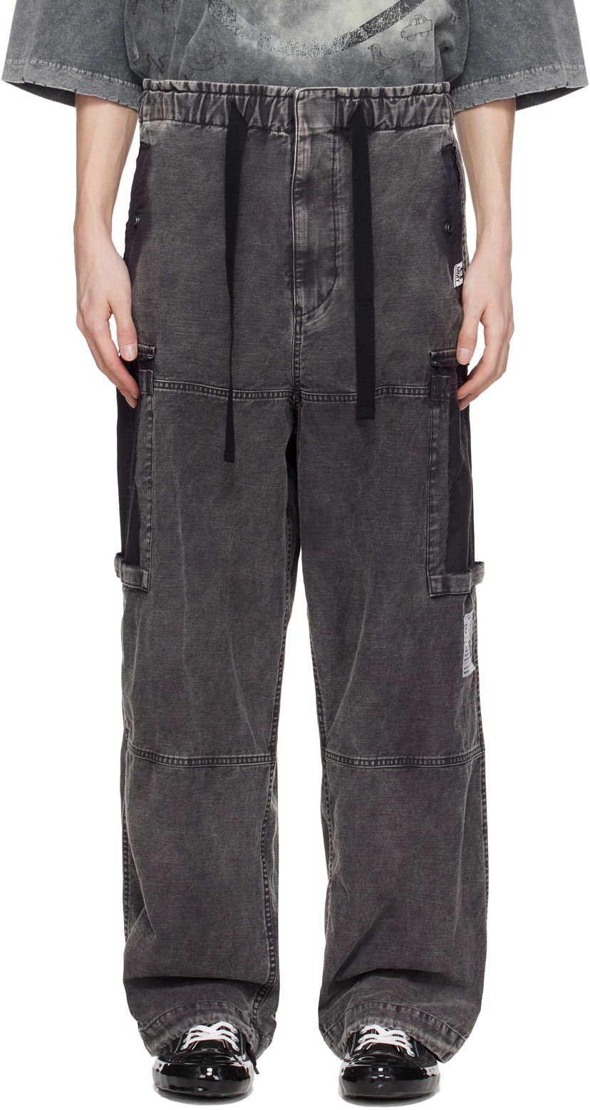 Штани карго Maison MIHARA YASUHIRO Maison MIHARA YASUHIRO Cotton Satin Cargo Pants Сірий | J14PT172