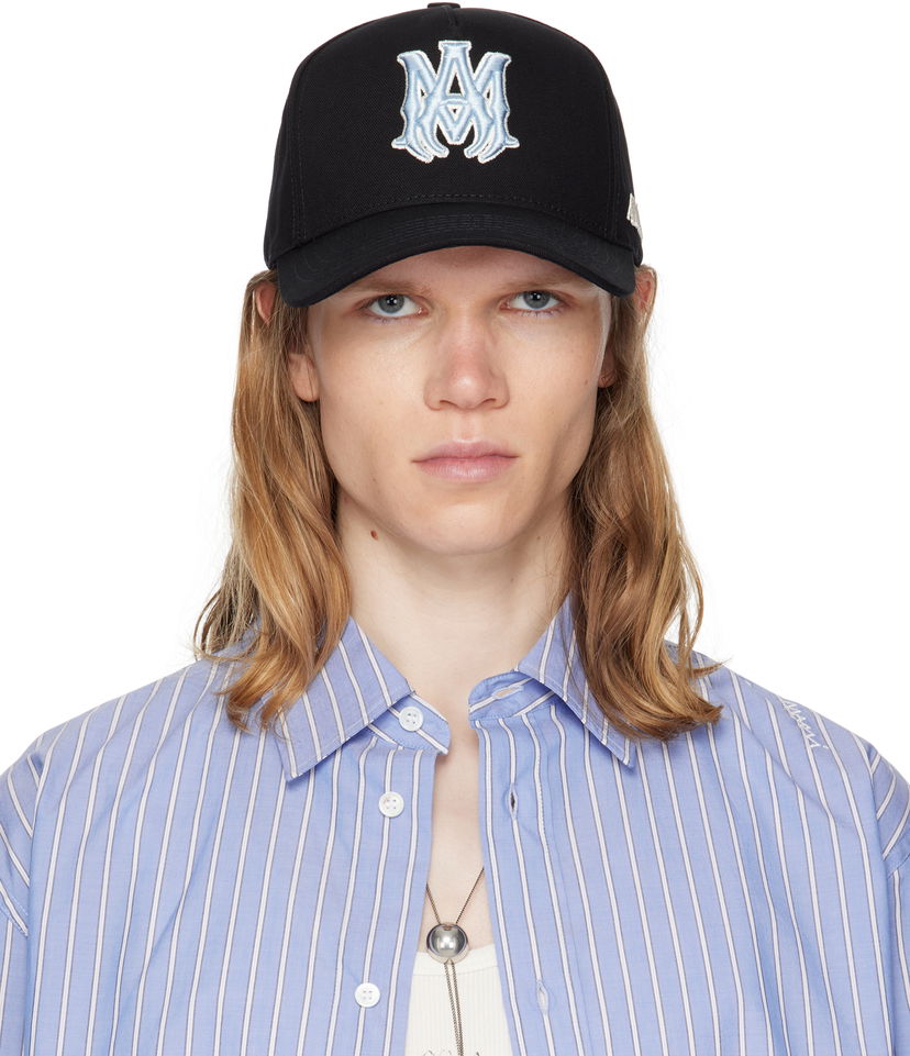 Кепка AMIRI AMIRI MA Outline Canvas Cap чорний | AMHACP1060