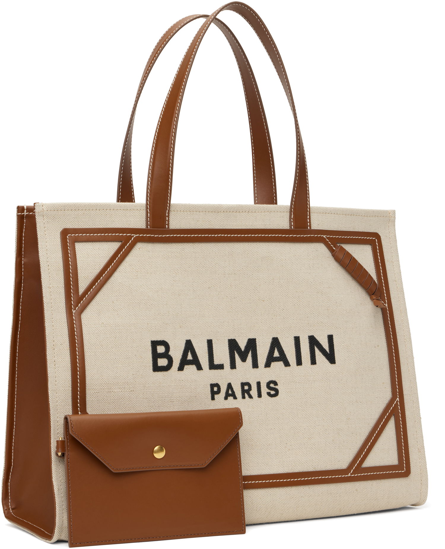 сумка-тоут Balmain B-Army 42 Tote Bag бежевий | CN1FF810TDCS, 1