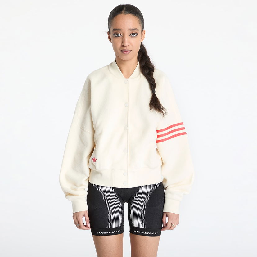 Куртка бомбер adidas Originals Neuclassics Boucle Bomber Jacket білий | JI8523