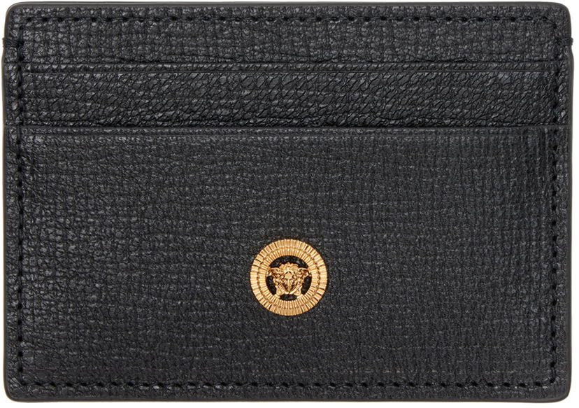 Гаманець Versace Black Medusa Biggie Card Holder чорний | DPN2467_1A10544