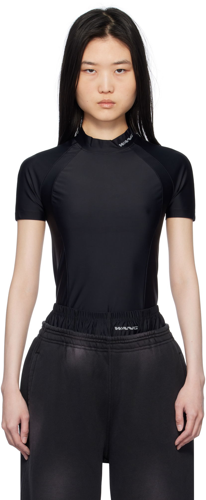 Безрукавка Alexander Wang Alexander Wang.t Logo Detailed Rash Guard чорний | 4CC1251533