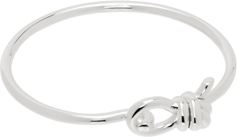 Браслет Bottega Veneta Knotted Open Cuff Bracelet Металік | 815933 V5070