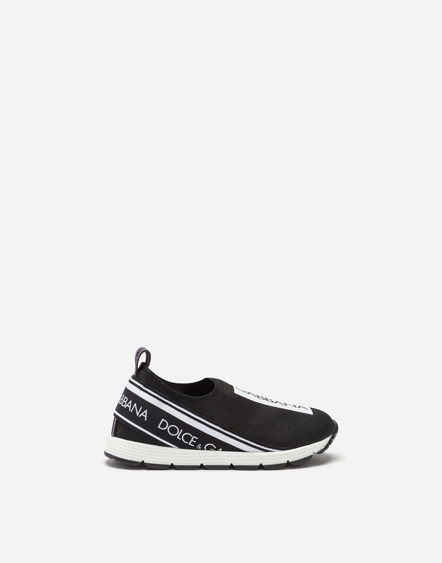 Кросівки та взуття Dolce & Gabbana First Steps Sorrento Slip-on Logo Tape (19-26) чорний | DN0105AH67789690, 0