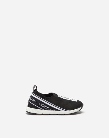 Кросівки та взуття Dolce & Gabbana First Steps Sorrento Slip-on Logo Tape (19-26) чорний | DN0105AH67789690, 0