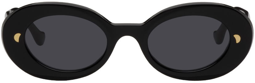Сонцезахисні окуляри Nanushka Nanushka Giva Oval Sunglasses чорний | NW23RSSG00499
