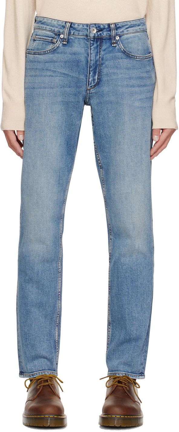 Джинси rag & bone Men's Slim Fit Jeans Синій | MED23S1215FFGO