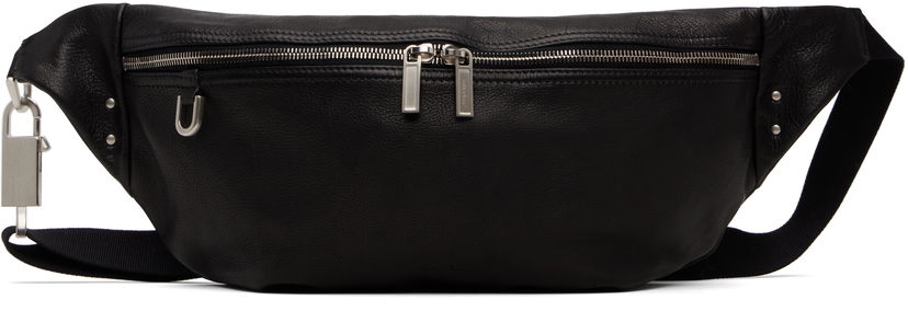 Поясна сумка Rick Owens Rick Owens Concordians Leather Bumbag чорний | RA02E0731 LBU