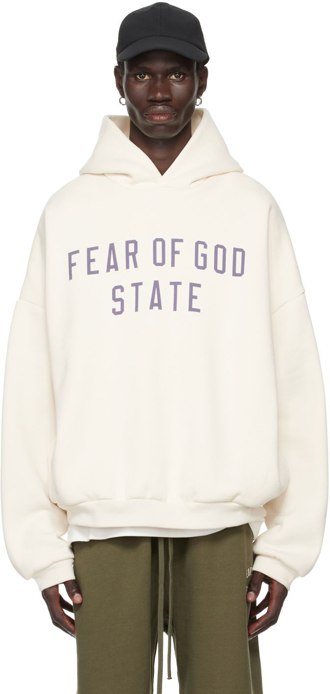 Світшоти Fear of God Essentials Logo Print Hoodie білий | 192BT246252F