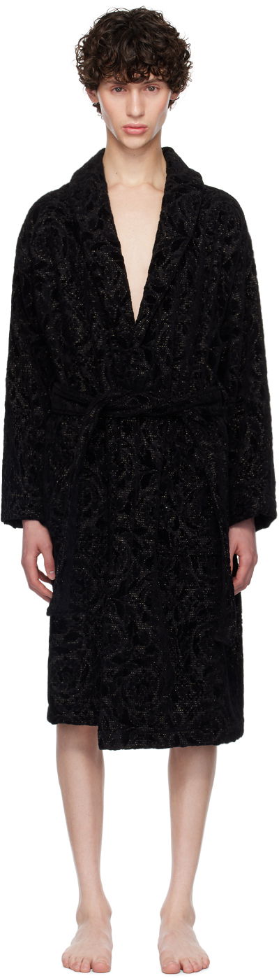 піжами Versace Barocco Robe чорний | ZACJ00010_1A08851