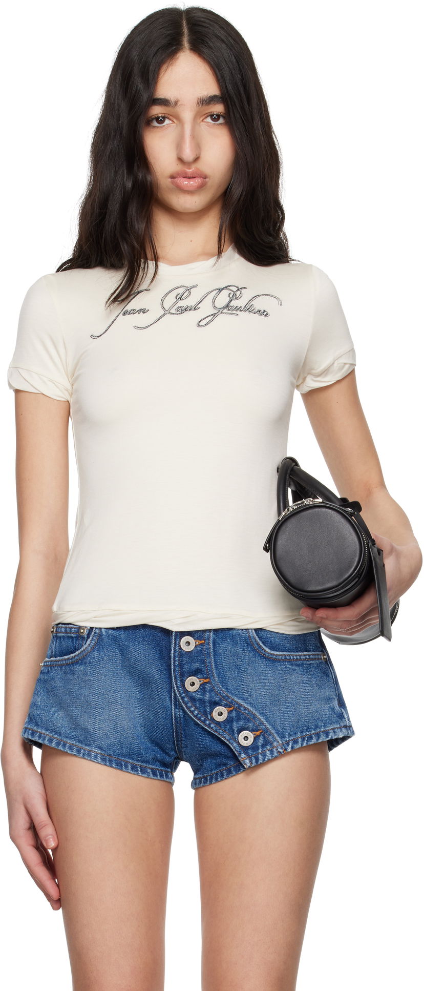Футболка Jean Paul Gaultier Jean Paul Gaultier 'The Tattoo' T-Shirt білий | 25/34-F-TS111I-J089-03