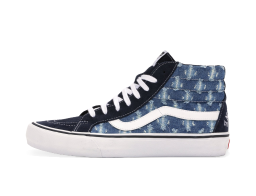 Скейтбординг Vans Sk8-Hi Supreme Hole Punch Denim Blue Синій | VN0A38Z32DD