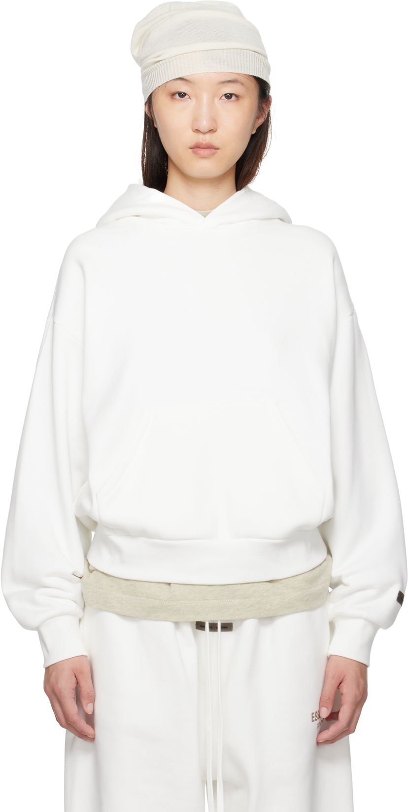 Світшоти Fear of God Fear of God ESSENTIALS Classic Fit Hoodie білий | 192SP255544FW