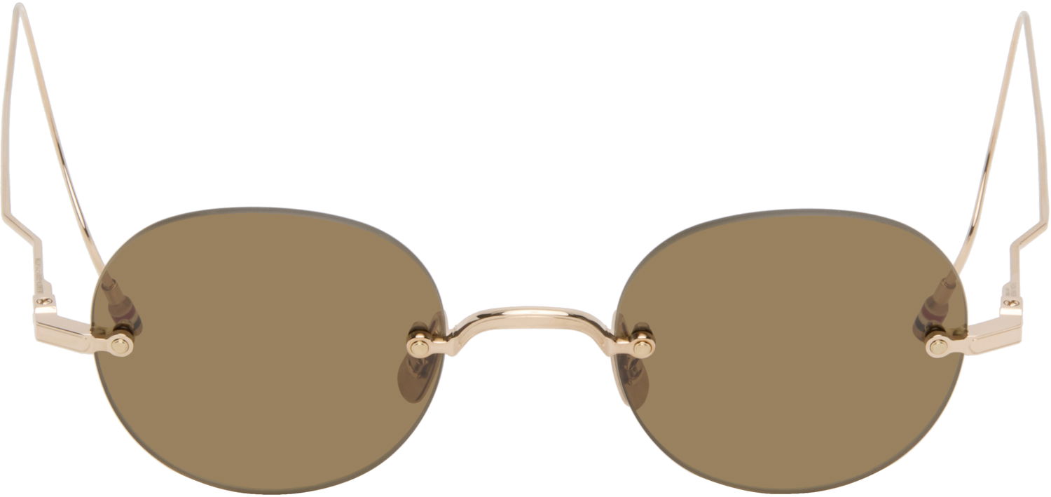 Сонцезахисні окуляри Thom Browne Thom Browne Titanium Rimless Round Sunglasses Коричневий | UES937A-G0001, 0