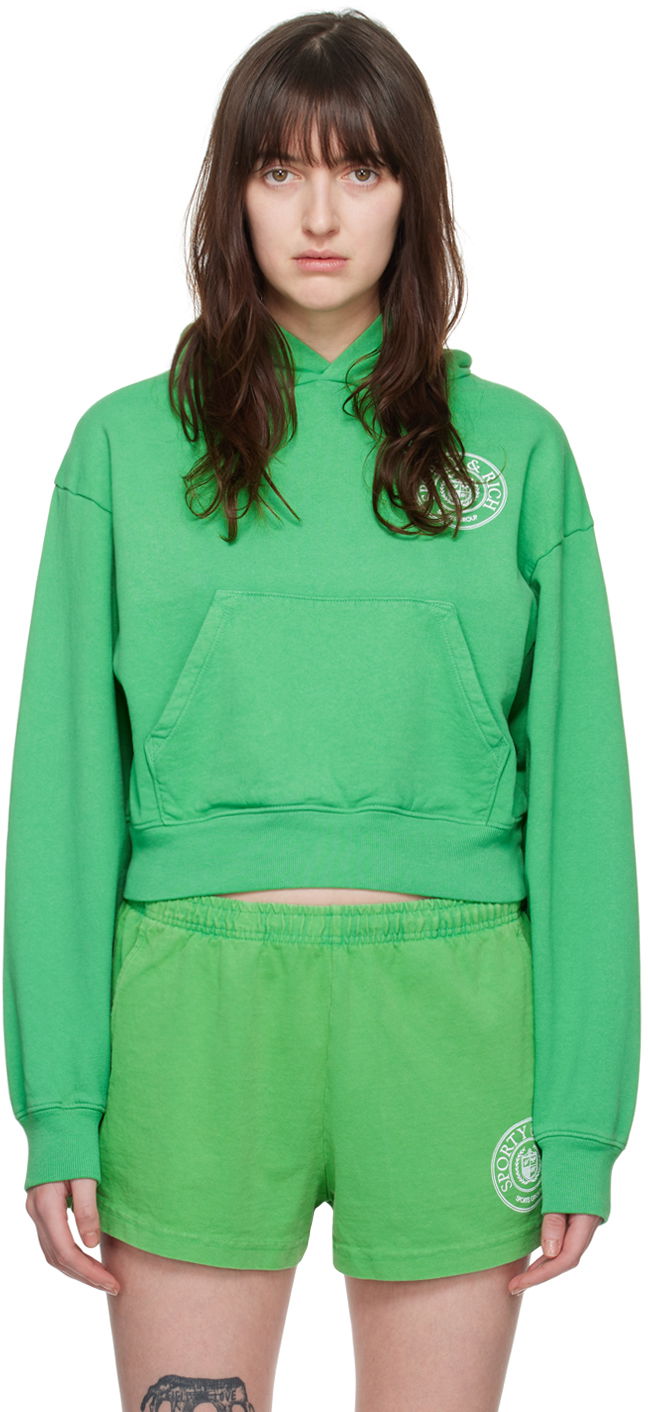 Світшоти Sporty & Rich Connecticut Crest Hoodie Зелений | HCAW2319VE