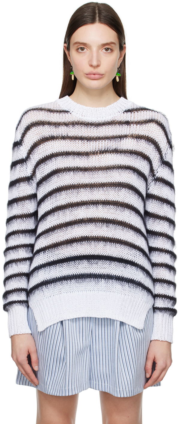 Cветр Marni Striped Sweater Фіолетовий | GCMD0511Q0 UFCB21