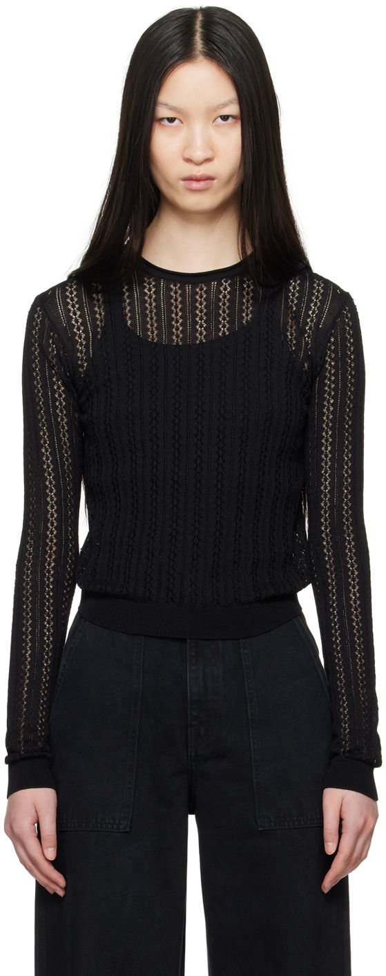 Cветр Khaite The Colleen Black Sweater чорний | 9606118
