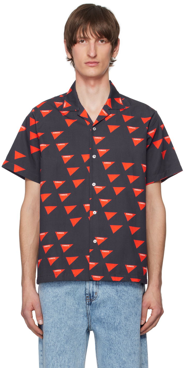 Сорочка Fiorucci Allover Logo Print Shirt чорний | M20VFLB1CBL