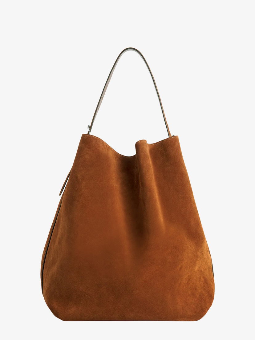 Сумочка TOTEME Suede Toteme Belted Tote Bag Коричневий | 234WAL853LE0004105
